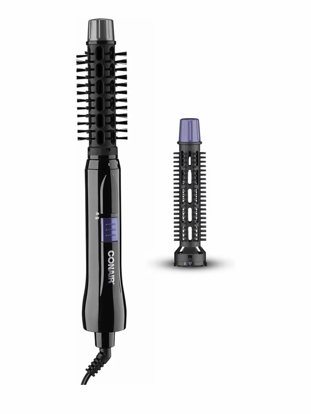 Conair 2 in 1 Hot Air Curling Styling Brush with Detachable Barrel